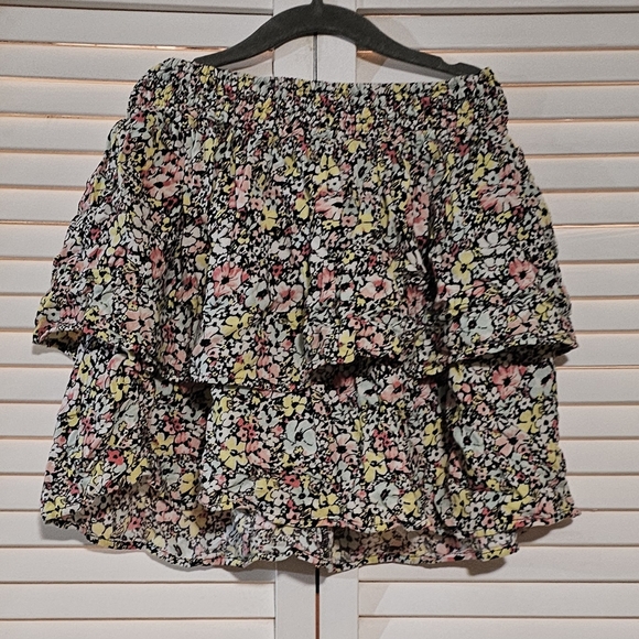 NOBO No Boundaries Layered Playful Floral Skirt Girls Size Medium 7-9 - Picture 5 of 5